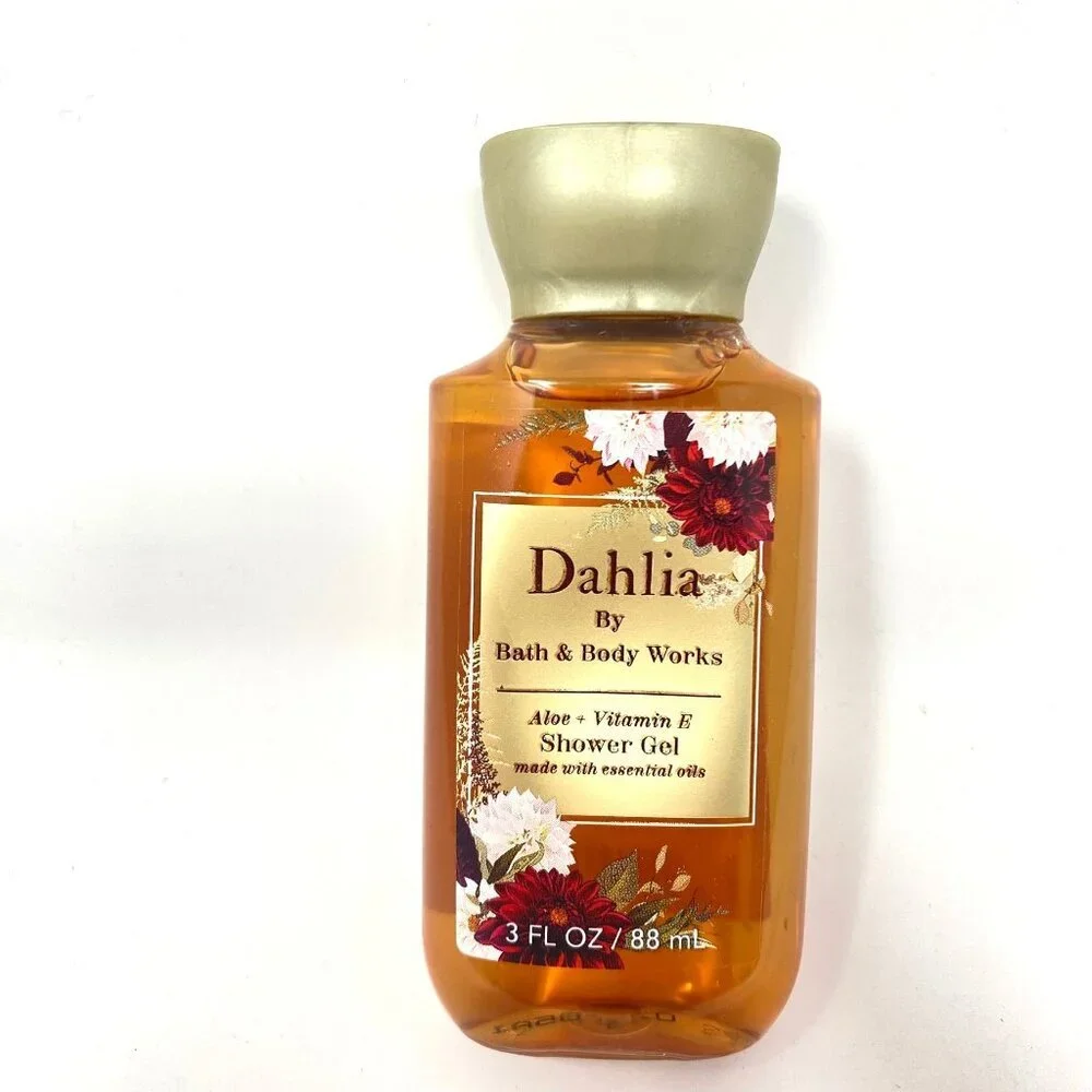 Bath & Body Works Dahlia Travel Size 3 Oz Shower Gel Pear Praline Nourishing
